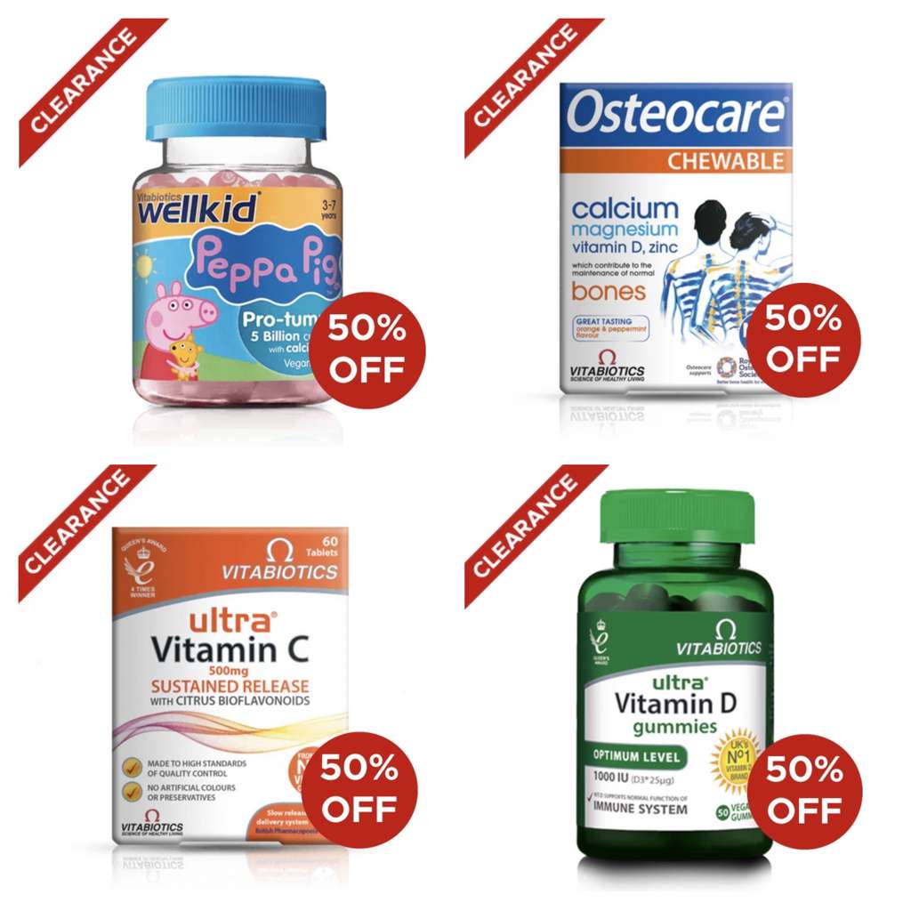 50% Off Short Dated Vitamins (3-6 Months) + 3 For 2 + Free Delivery