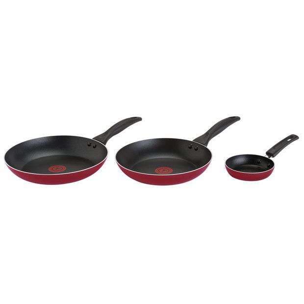 Tefal Easycare 3 Piece Aluminium Frying Pan Set free C&C