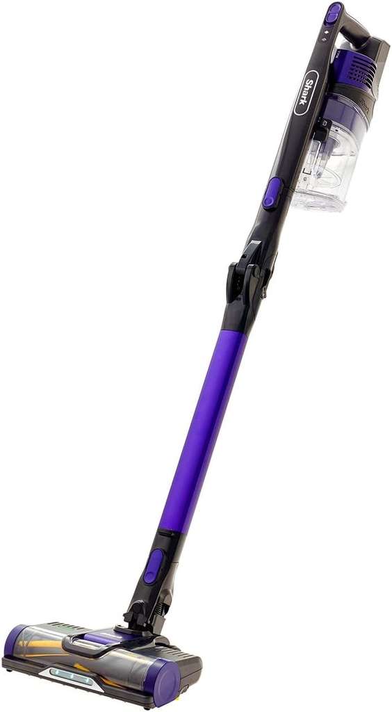 Shark Cordless Stick Vacuum Cleaner with Anti Hair Wrap, Up to 40 mins run-time, Purple IZ202UKT - Prime Day Deal