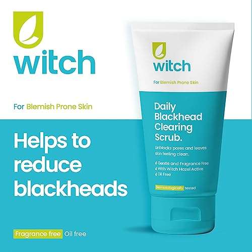 Witch Daily Blackhead Clearing Scrub 150ml, unblocks pores, gentle and fragrance free - 89p / 69p S&S w/voucher