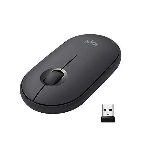 Logitech Pebble Wireless Mouse with Bluetooth or 2.4 GHz Receiver (Pebble Mouse 2 £17.99)