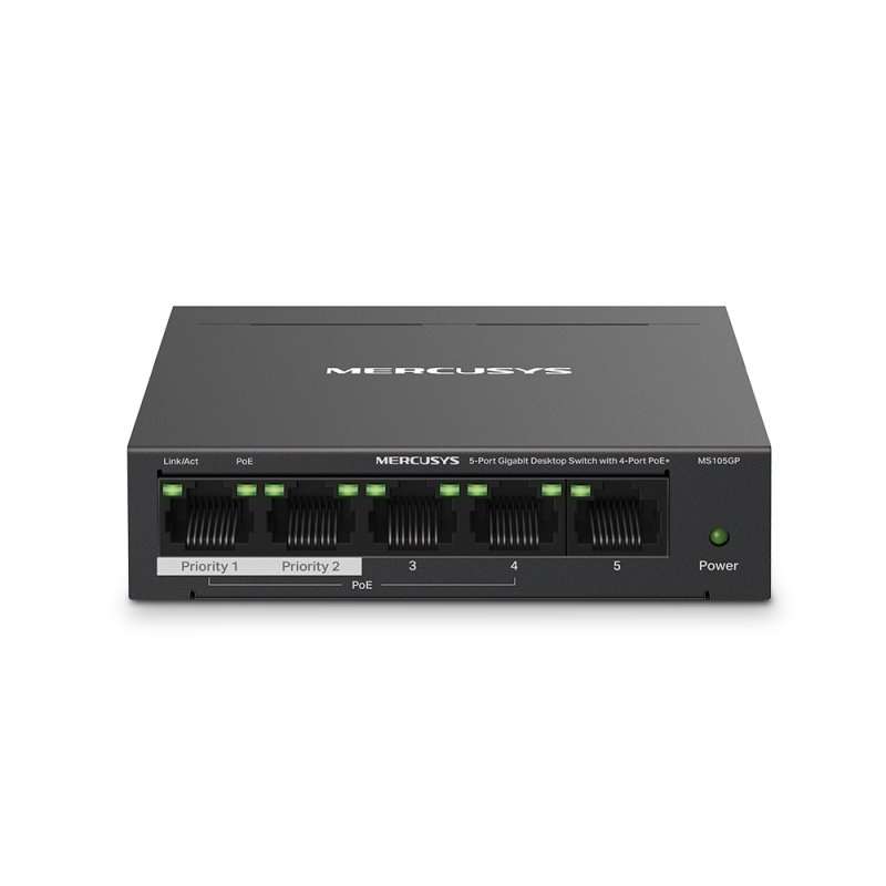 TP-Link Mercusys MS105GP 5 Port PoE Gigabit Switch