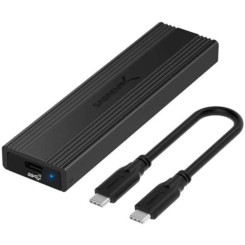SABRENT M.2 NVMe Enclosure, PCIe NVMe Adapter SSD Enclosure, USB C 3.2X2 to NVMe External Aluminum M2 NVMe with code - Store4PC-UK FBA