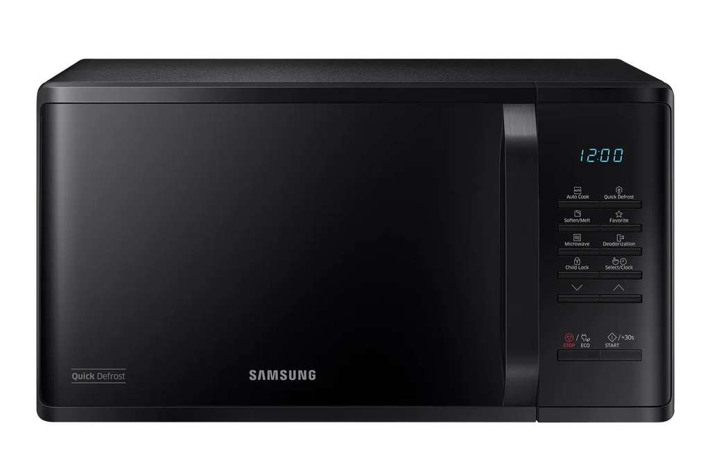 SAMSUNG MS23K3513AK/EU Solo Ceramic Microwave Oven with Handle 800 Watts Black sold by Samsung (UK Mainland) (+ 10% off with code £62.10)