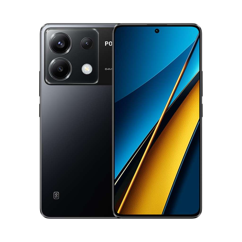 POCO X6 5G Smartphone 12+256GB, Snapdragon 7s Gen 2, 64MP triple camera, 6.67" 120Hz AMOLED display, dual speakers - Black / Blue / White