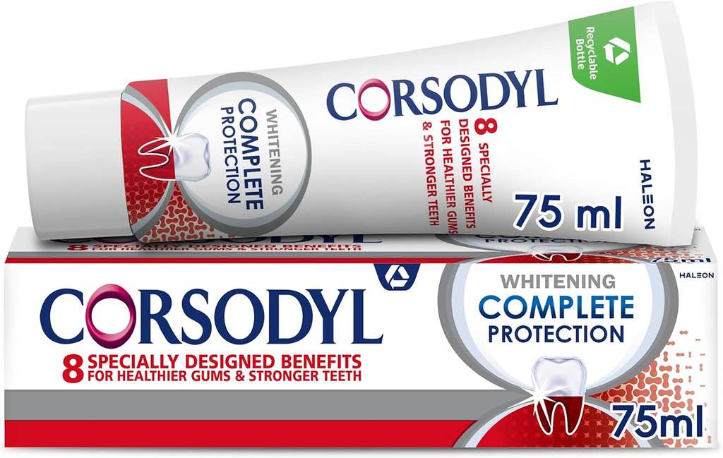 Corsodyl Whitening Complete Protection Toothpaste 75 ml / £2.37 S&S