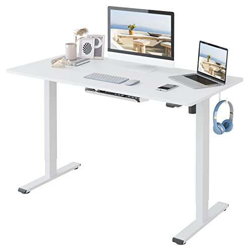 FLEXISPOT Essential Electric Standing Desk Height Adjustable Standing Desk Sit Stand Desk - w/Voucher, Sold By Ergonomic FBA