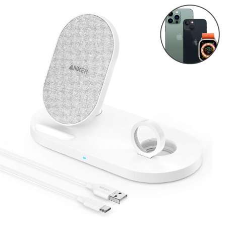 Anker 18W 2-in-1 Wireless Charger iPhone Stand & Apple Watch Charger with newsletter code