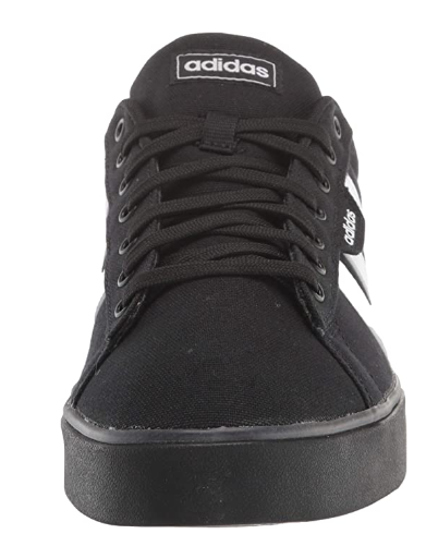 adidas Men's Daily 3.0 Skateboard Shoe, Black/White/White, 10