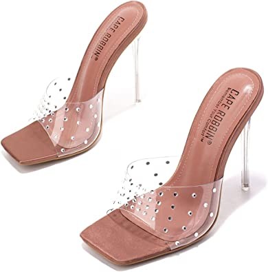 Cape Robbin Brisa Women's Sexy Stilettos, Square Open Toe High Heels