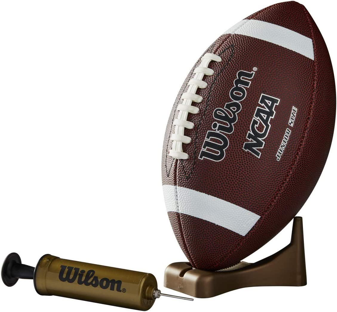 Wilson NCAA Supreme Junior Football with Pump & Tee